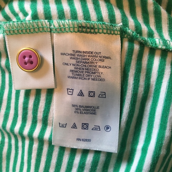 Lands' End Striped T-Shirt Dress with Rope Tie - Picture 4 of 5